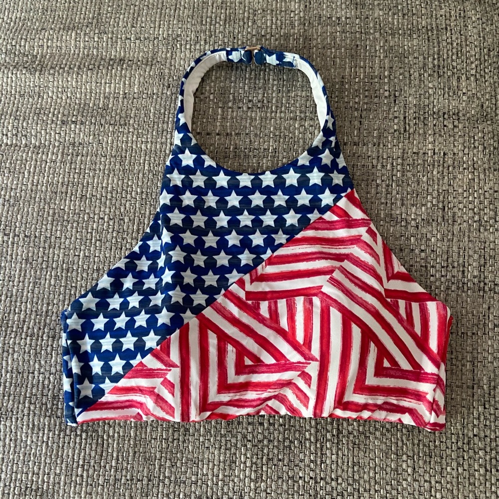 Red, White and Blue bikini top
